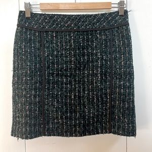 Ann Taylor Loft tweed mini skirt, size 0P